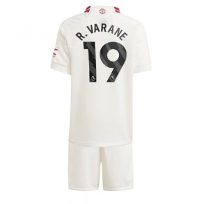 Maillot de foot Manchester United Raphael Varane #19 Troisième enfant 2023-24 Manches Courte (+ pantalon court)